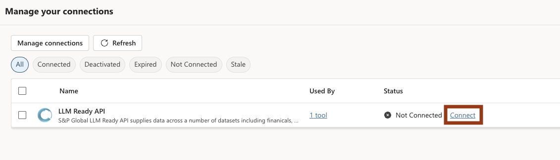Connect to LRA