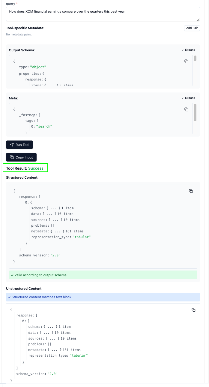 MCP Inspector initial configuration